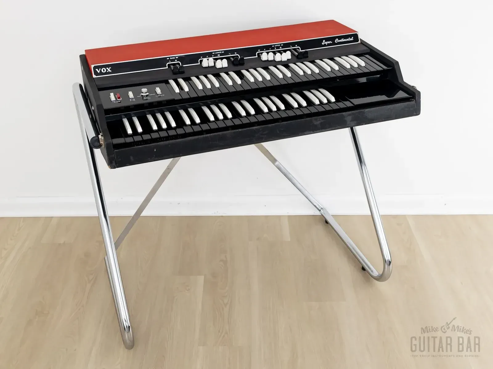 1968 Vox Super Continental V-303 E Vintage Dual Manual Combo Organ w/ Z Legs