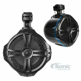 Belva BT8RGB 600W 8" 4-Ohms Marine Tower speakers with RGB lights and remote