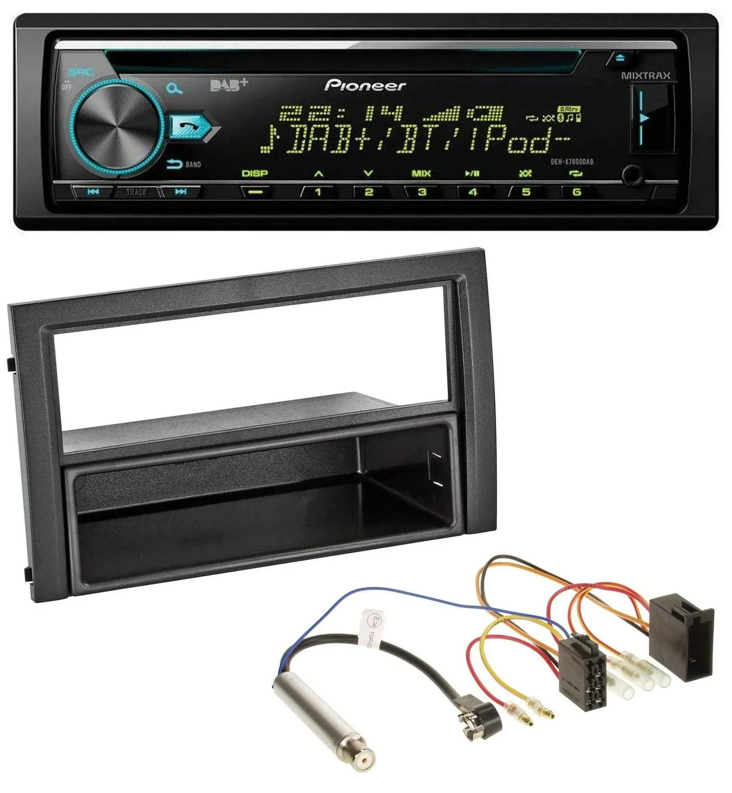 Pioneer DAB MP3 CD USB Bluetooth Autoradio für Skoda Fabia 2004-2007 6Y Facelift