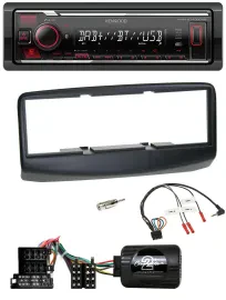 Автомагнитола Kenwood DAB, Bluetooth, USB для Fiat Multipla 2006–2010 с поддержкой управления на руле