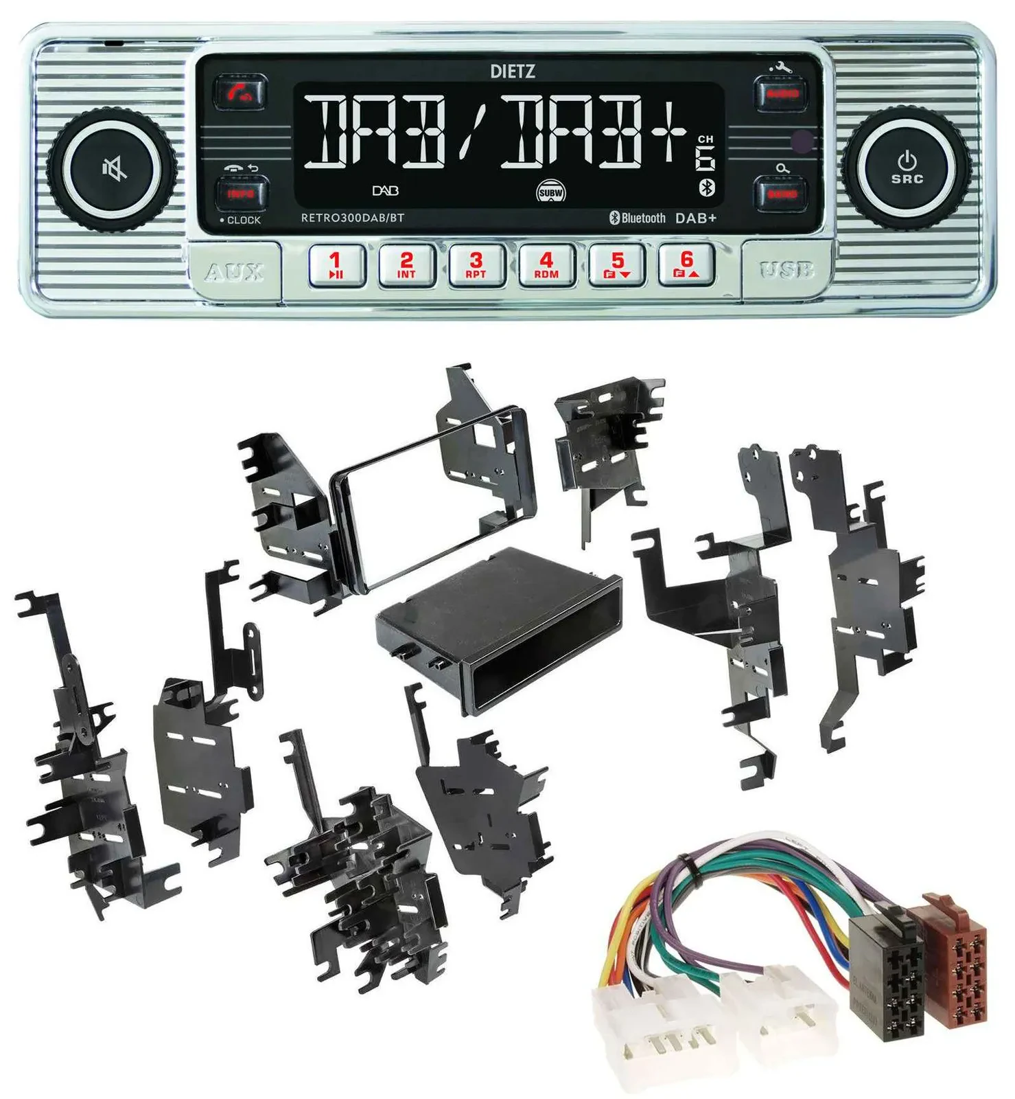 Автомагнитола для Toyota RAV4, Celica, MR2 Spyder (до 2005) Dietz Bluetooth, DAB, USB, MP3