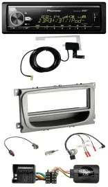 Автомагнитола для Ford C-Max/Focus/Galaxy Pioneer Bluetooth, DAB, USB, поддержка кнопок на руле (с 2007)