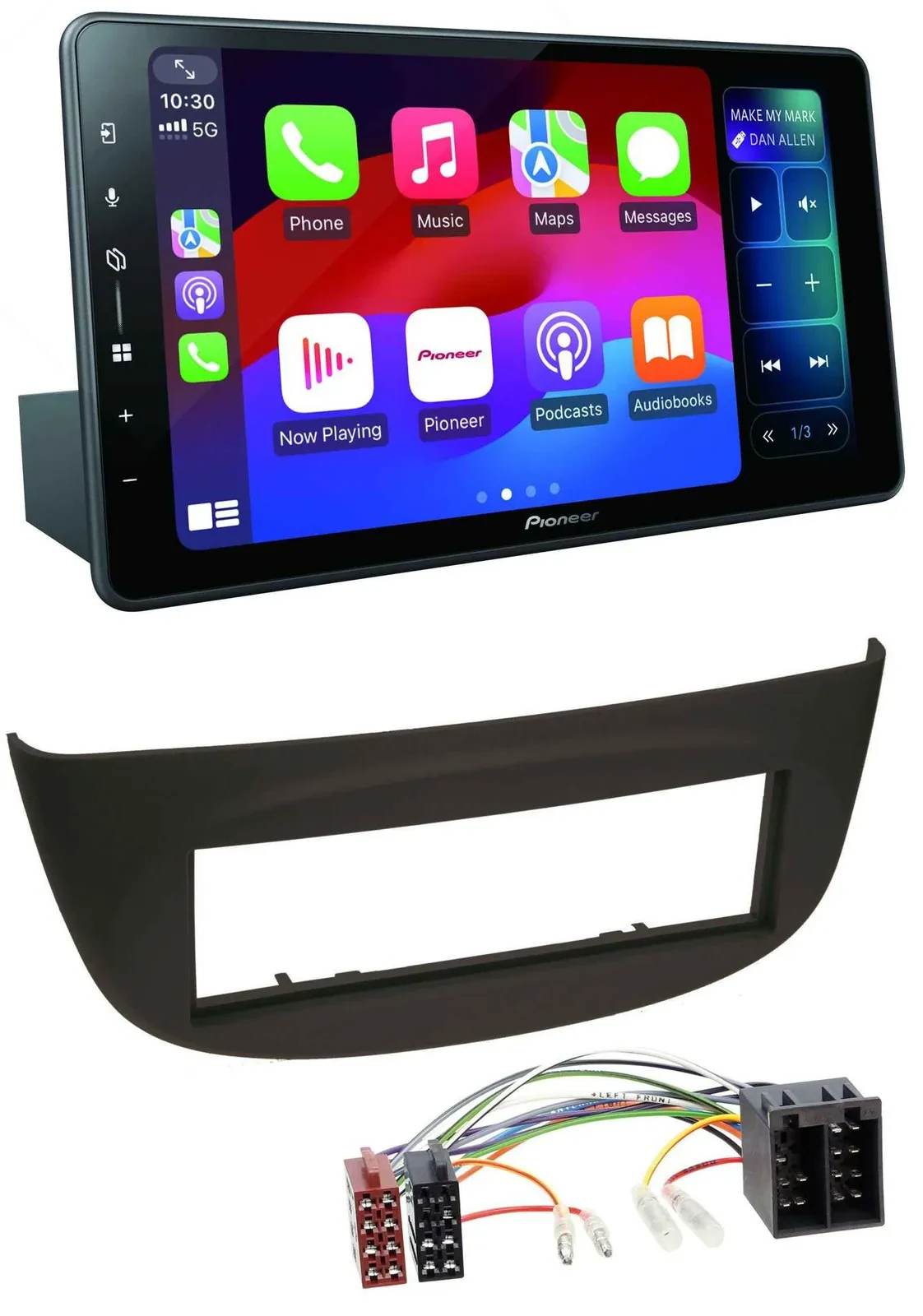 Pioneer Bluetooth DAB MP3 USB Autoradio für Renault Twingo (07-12) schwarz