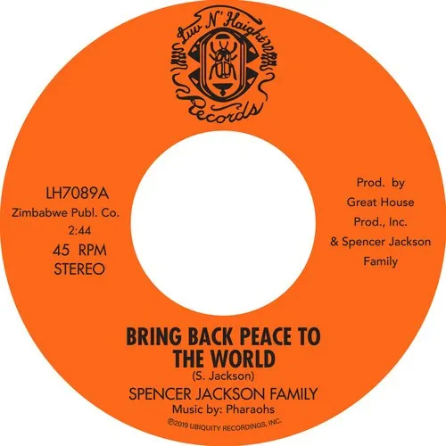 Виниловая пластинка Spencer Jackson Fami - Bring Back Peace To The World Pt. I / Bring Back Peace To