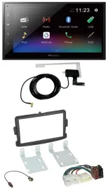 Pioneer DAB MP3 Bluetooth 2DIN USB Autoradio für Dacia Dokker Duster Lodgy Logan