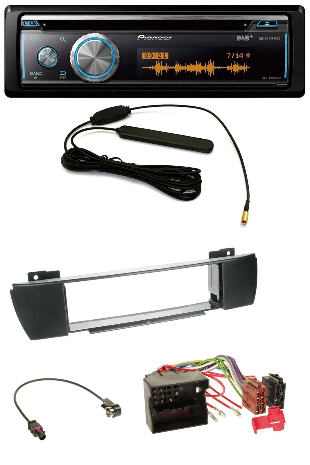 Автомагнитола для BMW X3 (до 2007) Pioneer CD, USB, Bluetooth, DAB, MP3