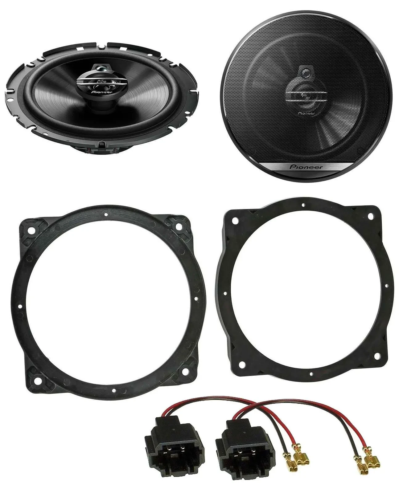 Автомобильные динамики для Hyundai i40 (VF, с 2011), передняя дверь Pioneer 6.5" 300W 3-полосные