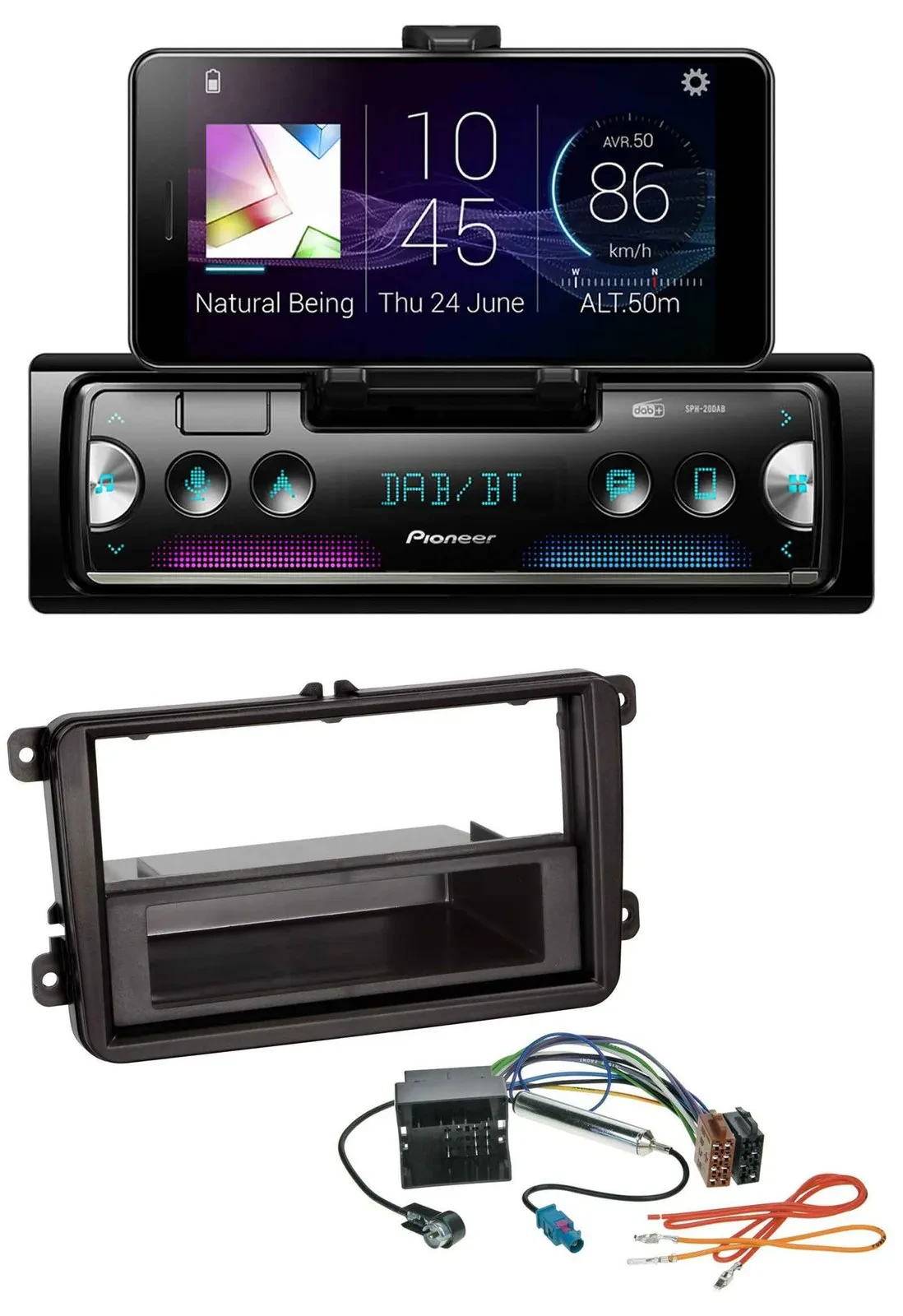 Pioneer USB MP3 Bluetooth DAB Autoradio für VW Amarok, Beetle, EOS (ab 06)