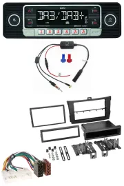 Dietz MP3 DAB Bluetooth USB Autoradio für Toyota Corolla ab 2009 schwarz