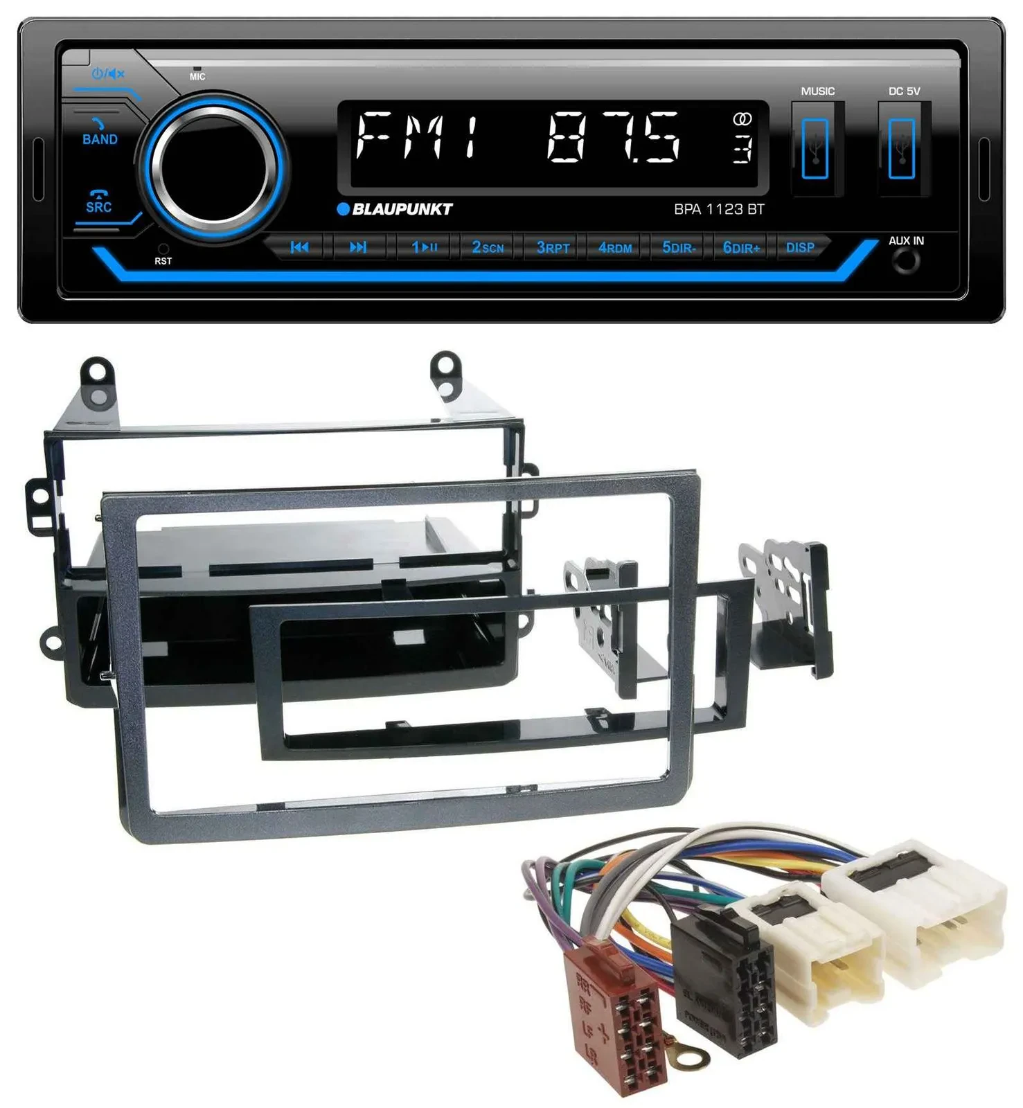 Blaupunkt MP3 Bluetooth USB AUX Autoradio für Nissan 350Z (ab 2006)