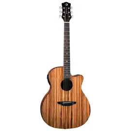 Электроакустическая гитара Luna Gypsy Grand Concert Zebrawood Natural