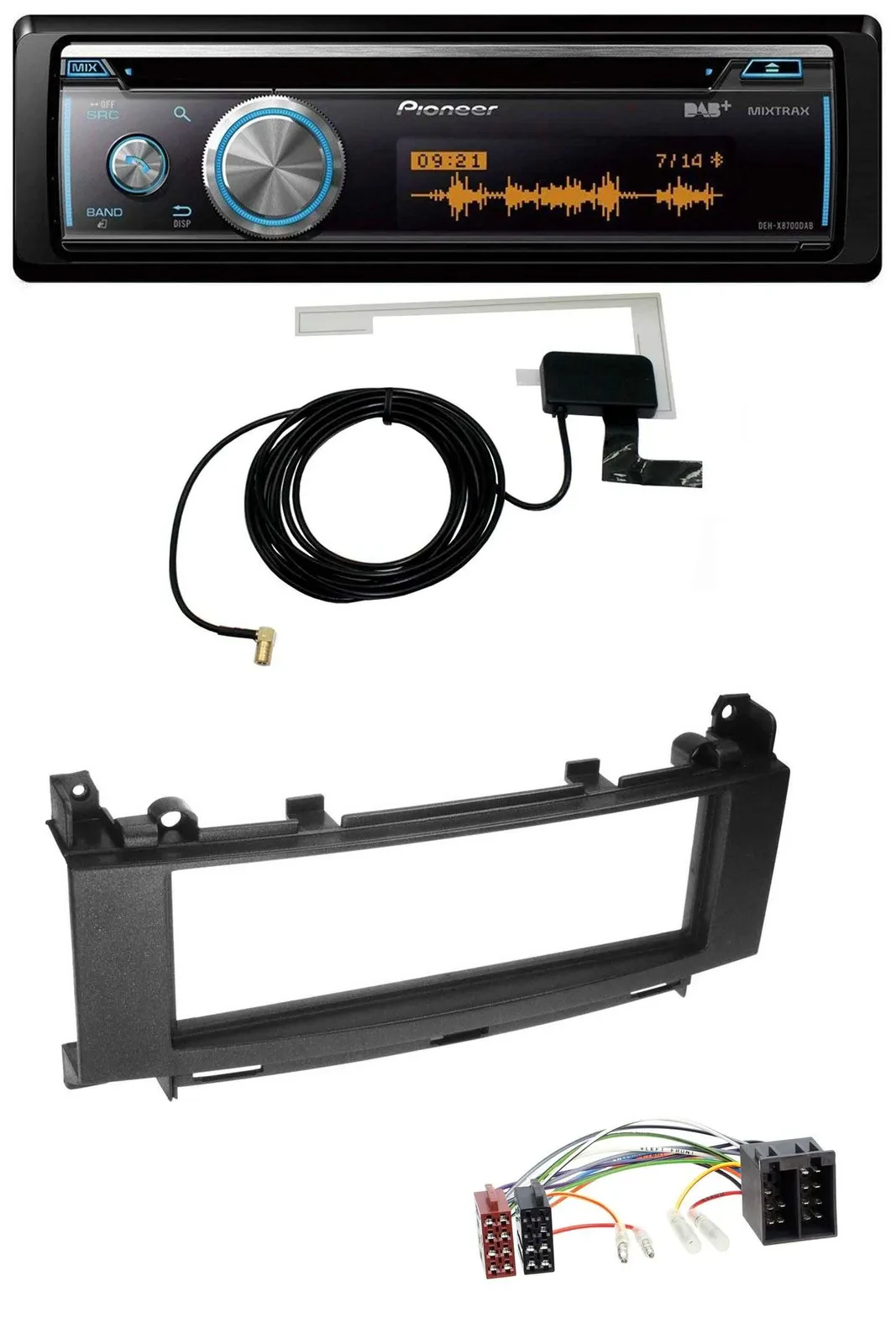 Автомагнитола Pioneer Bluetooth DAB MP3 USB CD для Mercedes B‑Class W245 и A‑Class