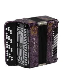 BN-41-PR Баян ученический "Тула" 46х80-II, фиолетовый, Тульская гармонь