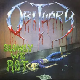 Виниловая пластинка Obituary - Slowly We Rot [Corpse Blue with Blood Splatter Vinyl] NEW Vinyl LP