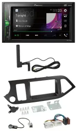 Pioneer MP3 DAB AUX 2DIN Bluetooth Autoradio für Kia Picanto ab 11 ohne Start-St