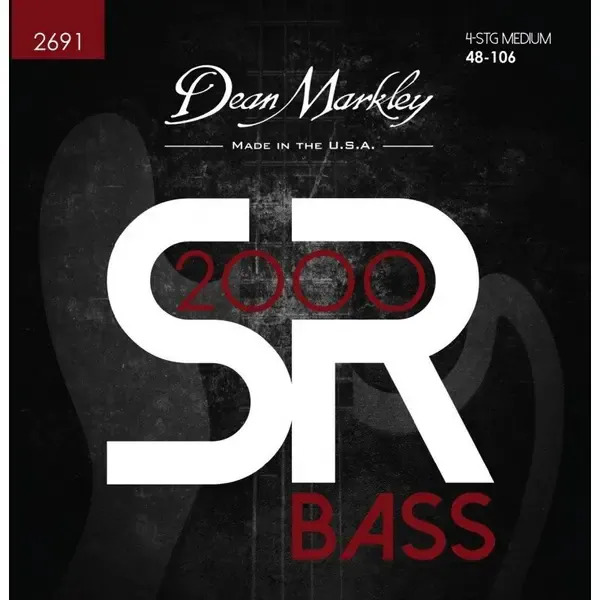 Комплект струн для бас-гитары Dean Markley DM2691 SR2000, 48-106