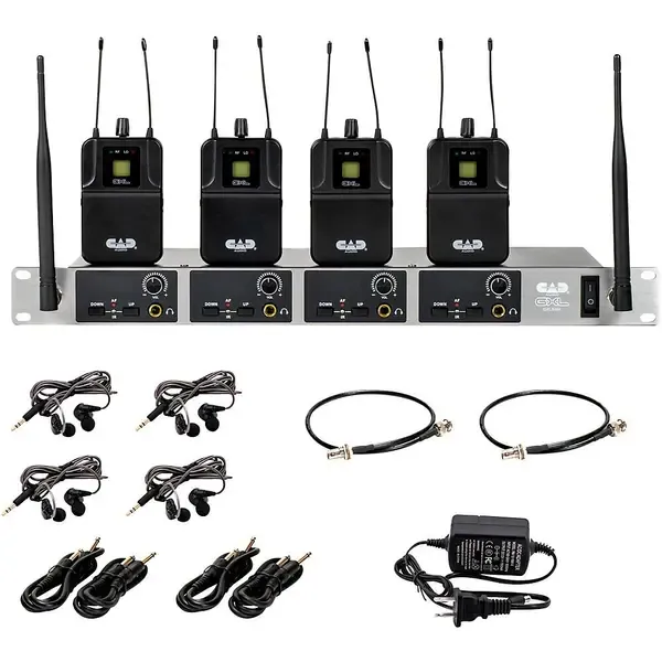 Радиосистема для ушного мониторинга CAD GXLIEM4 Quad Wireless In Ear Monitor System