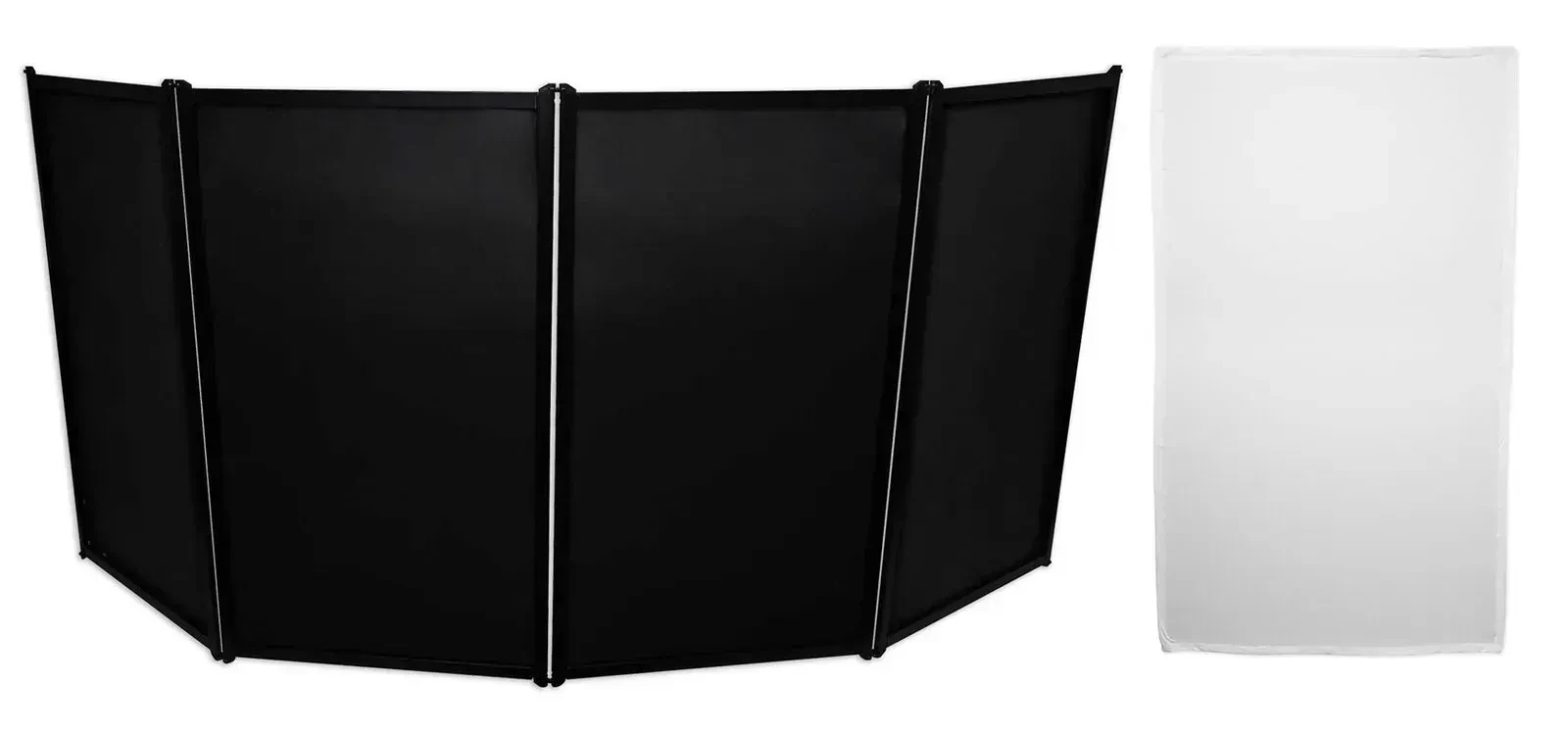 DJ фасад Rockville RFAAC металлический каркас (набор) черные и белые scrims, с сумкой для переноски