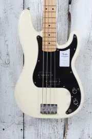 Fender Standard Precision Bass 4 String Electric Bass Guitar Olympic White