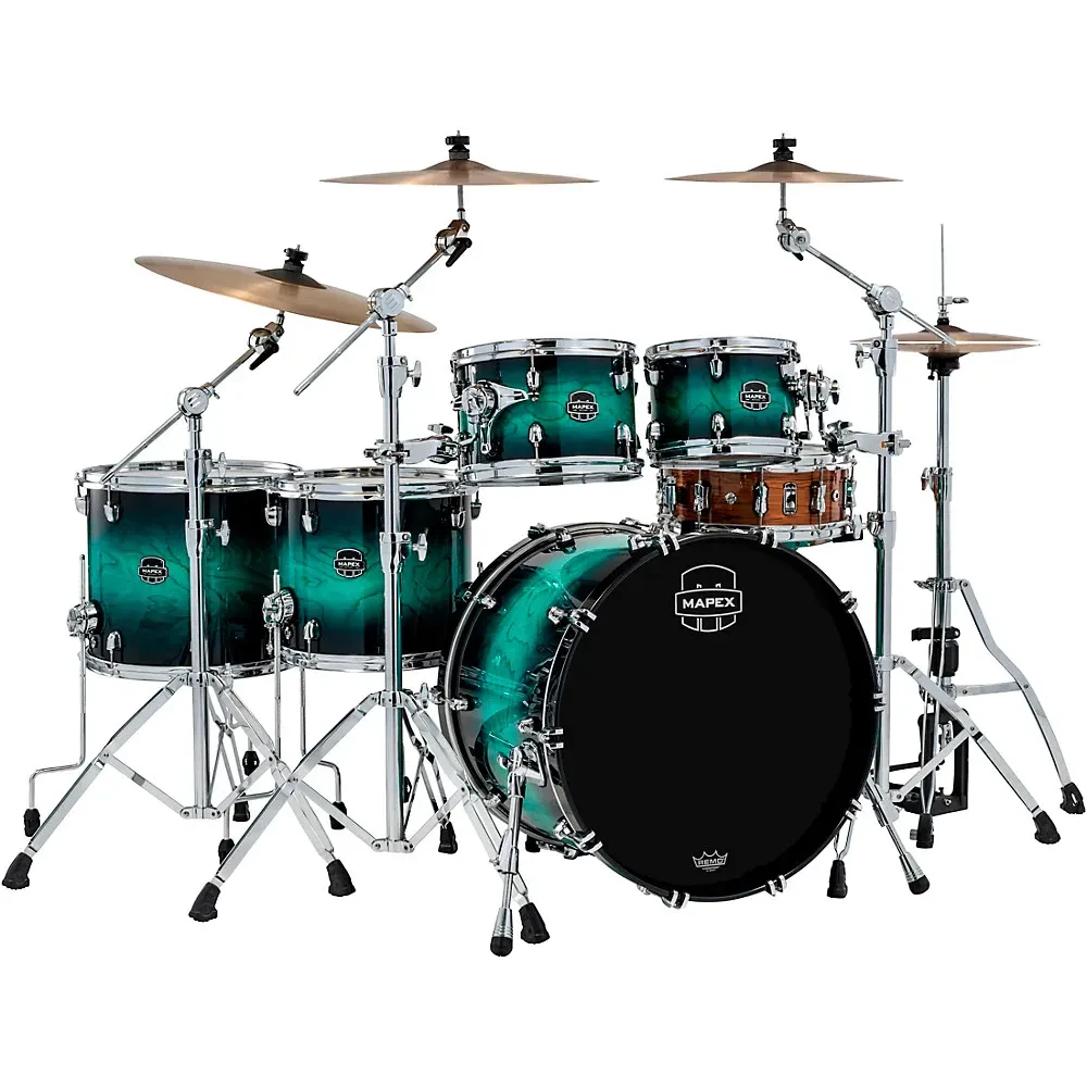 Ударная установка акустическая Mapex Saturn VI Studioease (шелл-пак, 5 шт.) 22" Marine Teal Burst