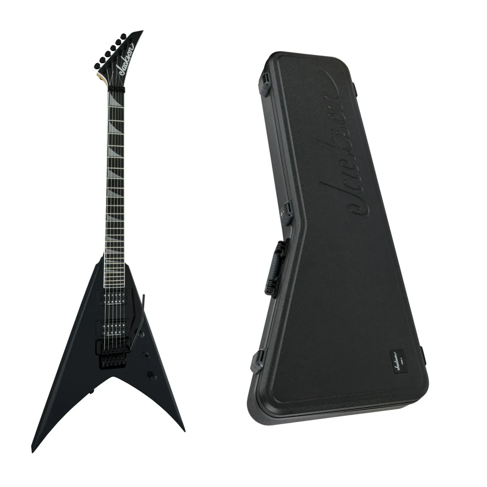 Jackson Pro Series King V KV 6-String Electric Guitar (Gloss Black) with Case