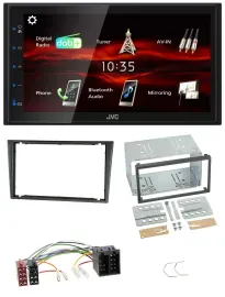 JVC USB Bluetooth MP3 DAB 2DIN Autoradio für Opel Combo C Corsa C Tigra Meriva 0