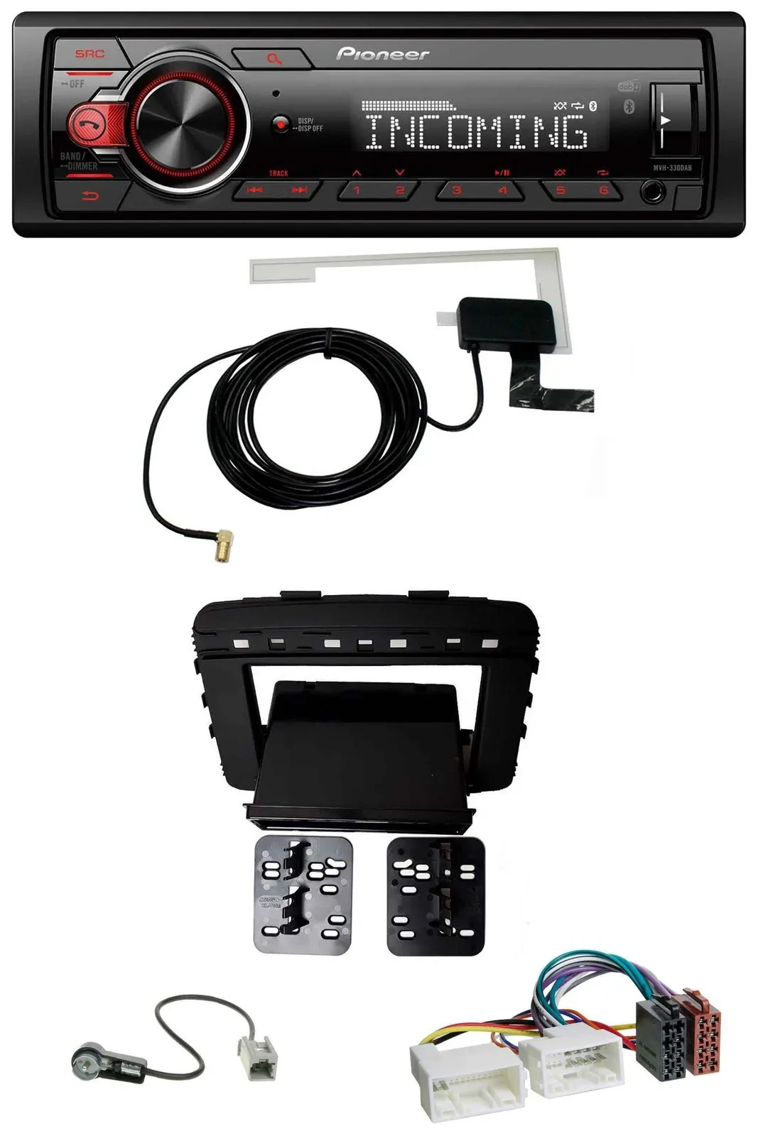 Pioneer USB MP3 DAB Bluetooth Autoradio für Kia Sorento (UM, ab 03/2015)