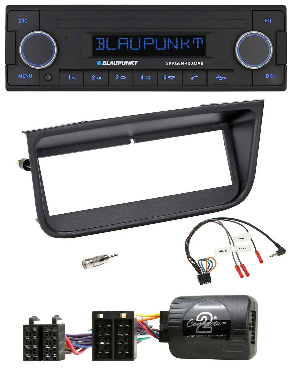 Blaupunkt DAB USB Bluetooth Lenkrad Autoradio für Peugeot 406 2002-2005