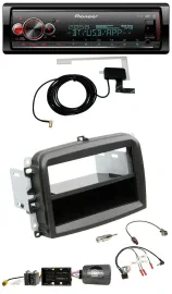 Автомагнитола Pioneer Bluetooth DAB USB для Fiat 500L (с 2012) с поддержкой кнопок на руле