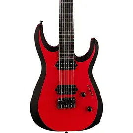 Электрогитара Jackson Pro Plus Series DK MDK7P HT 7-String Guitar Red with Black Bevels