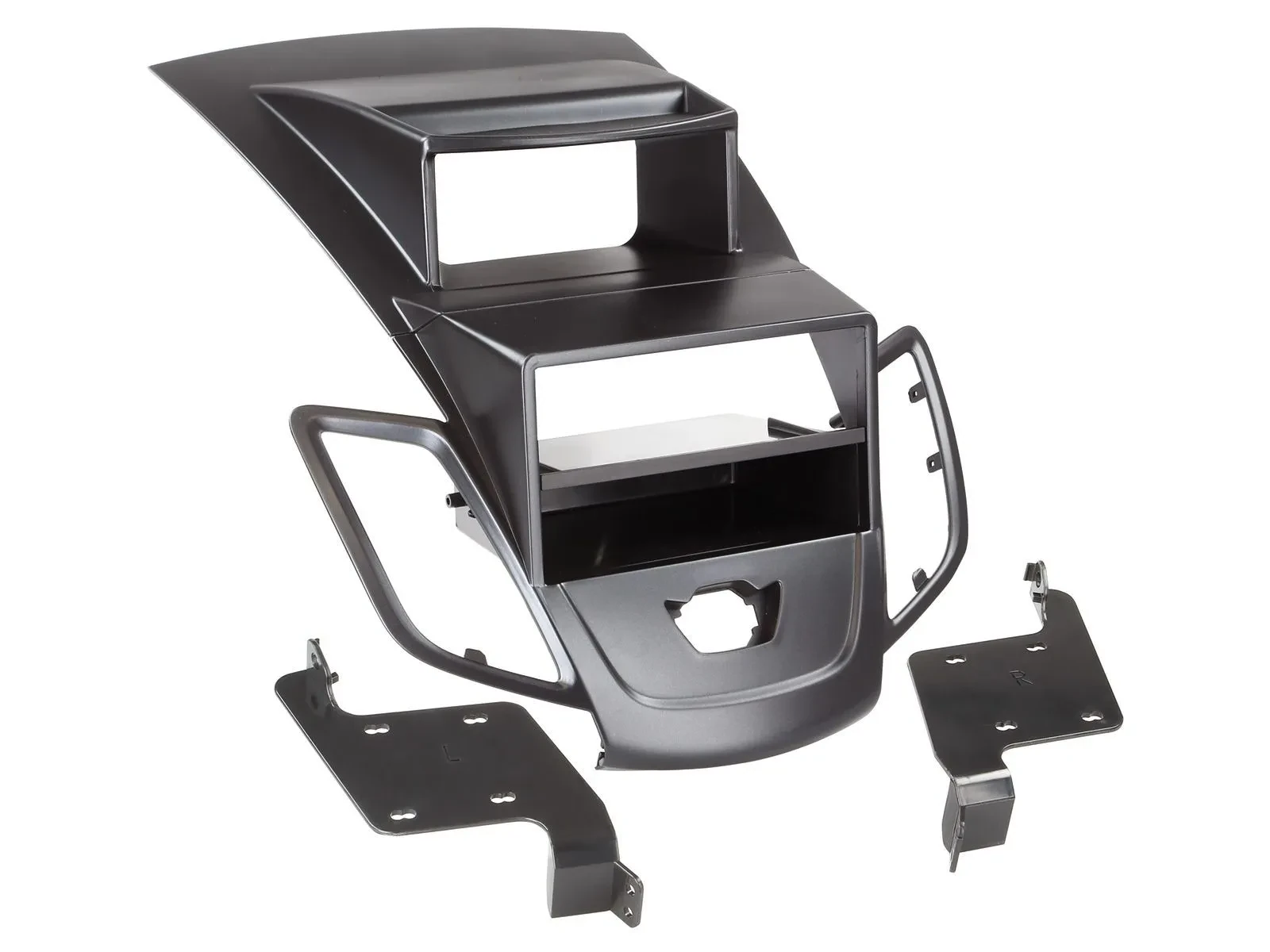 Radioblende DIN Autoradio für Ford Fiesta 2008-2017 Display schwarz