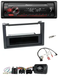 Автомагнитола для Saab 9-3 (с 2008) Pioneer 1DIN, DAB, USB, MP3, поддержка управления на руле