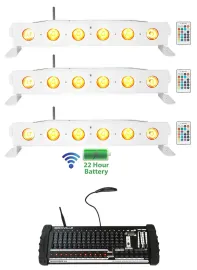 Светодиодный прибор Rockville BEST STRIP 60 White с DMX-контроллером (3 штуки)