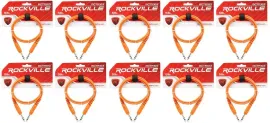 Коммутационный кабель Rockville RCTR103O Orange 0.9 м (10 штук)