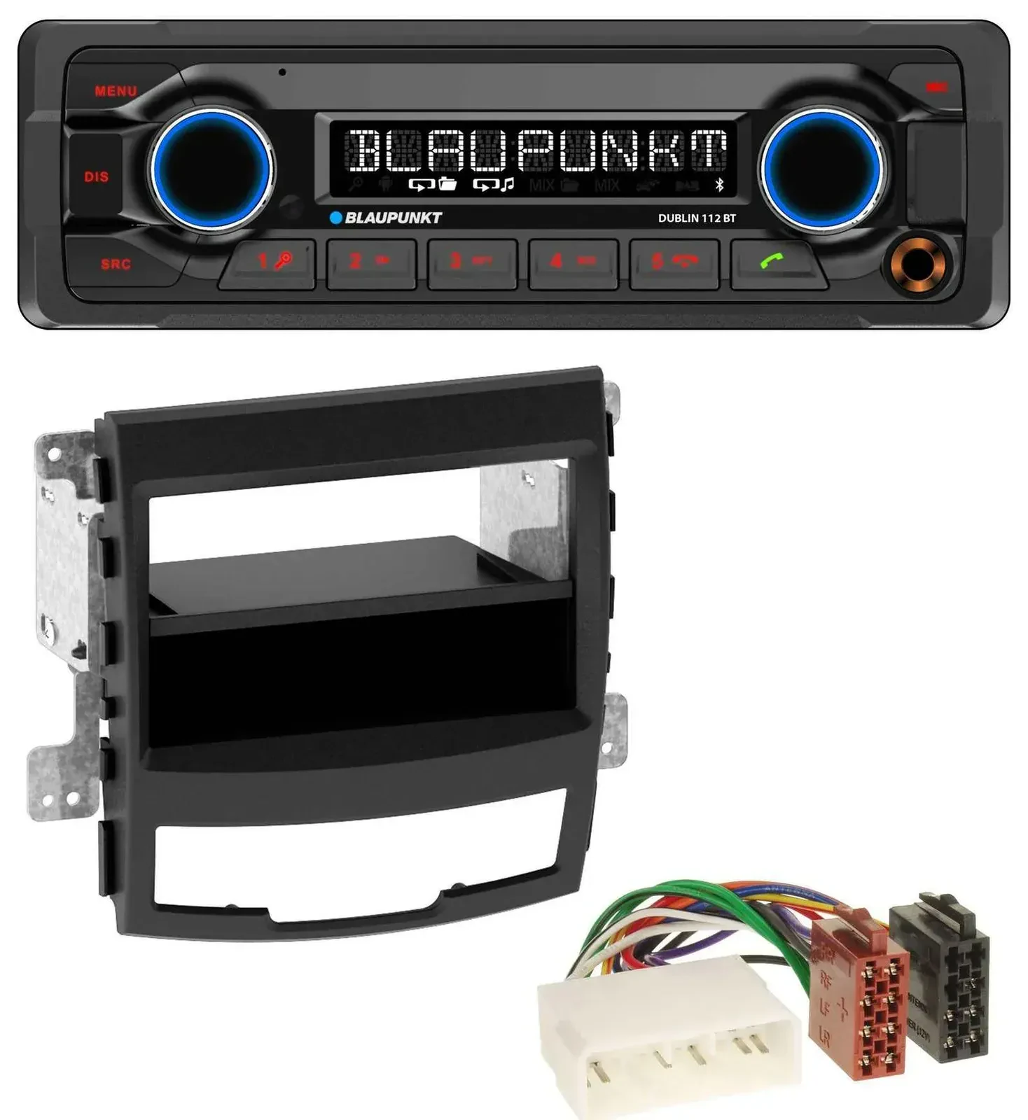 Blaupunkt MP3 Bluetooth USB AUX Autoradio für SsangYong Korando CK 2010-2013
