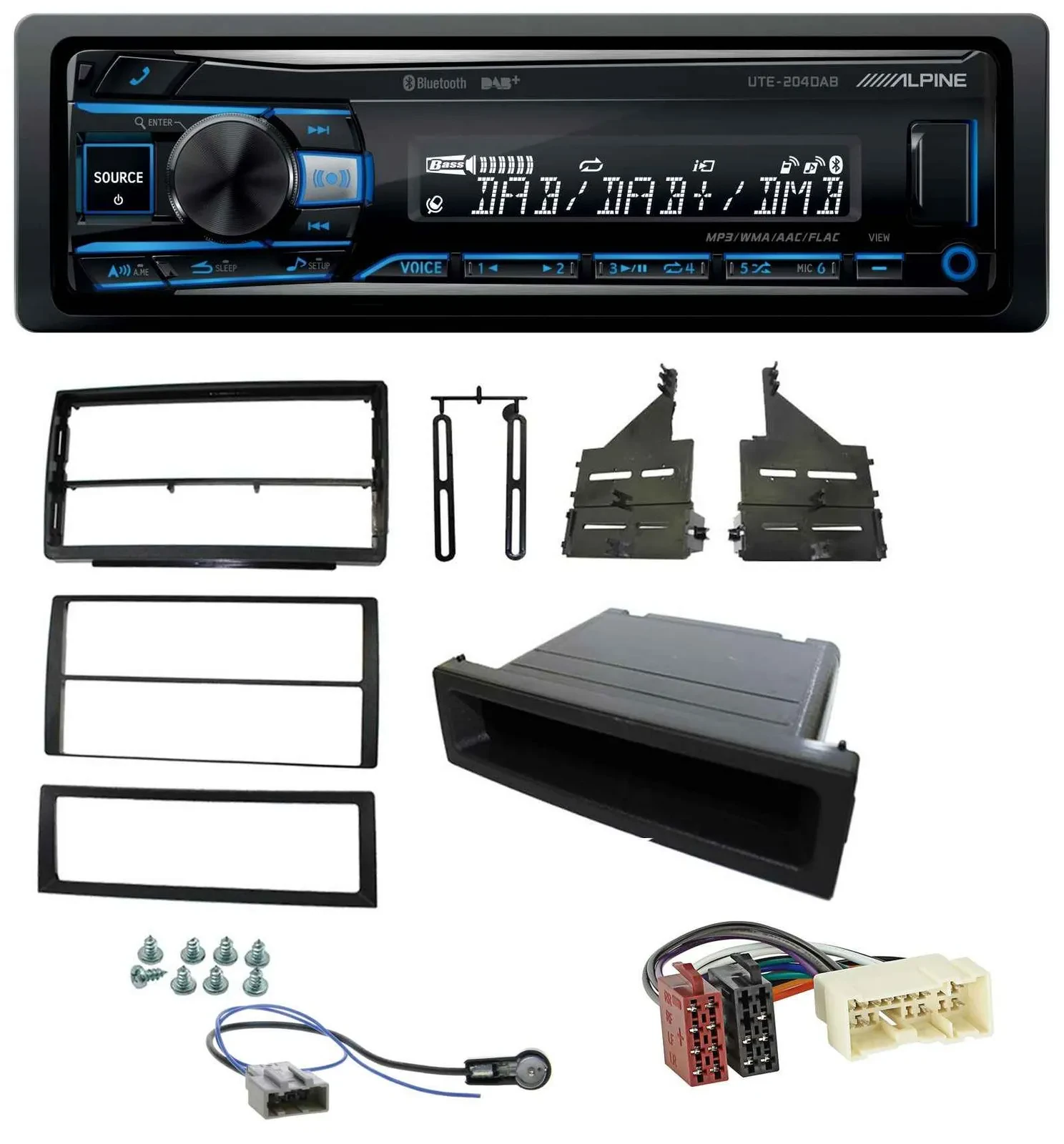 Alpine USB Bluetooth DAB MP3 Autoradio für Nissan Altima (L31, 2005-2006)