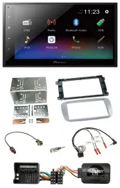 Pioneer USB Bluetooth DAB 2DIN Lenkrad Autoradio für Ford Galaxy C Max Focus Pro