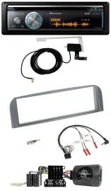 Pioneer Bluetooth DAB Lenkrad USB CD Autoradio für Alfa 147 GT 2007-2010 anthraz