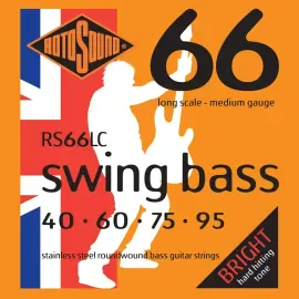 Струны для бас-гитары RotoSound RS66LC Swing Bass Stainless Steel Roundwound Medium 40-95