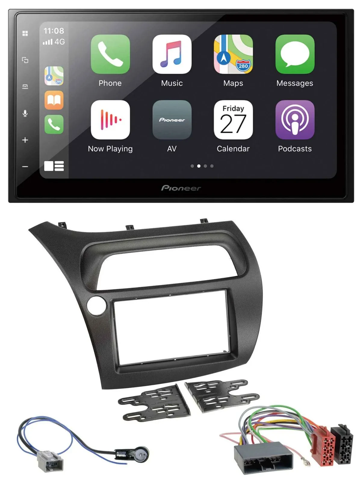 Автомагнитола для Honda Civic (2006–2012) Pioneer 2-DIN Bluetooth DAB USB MP3