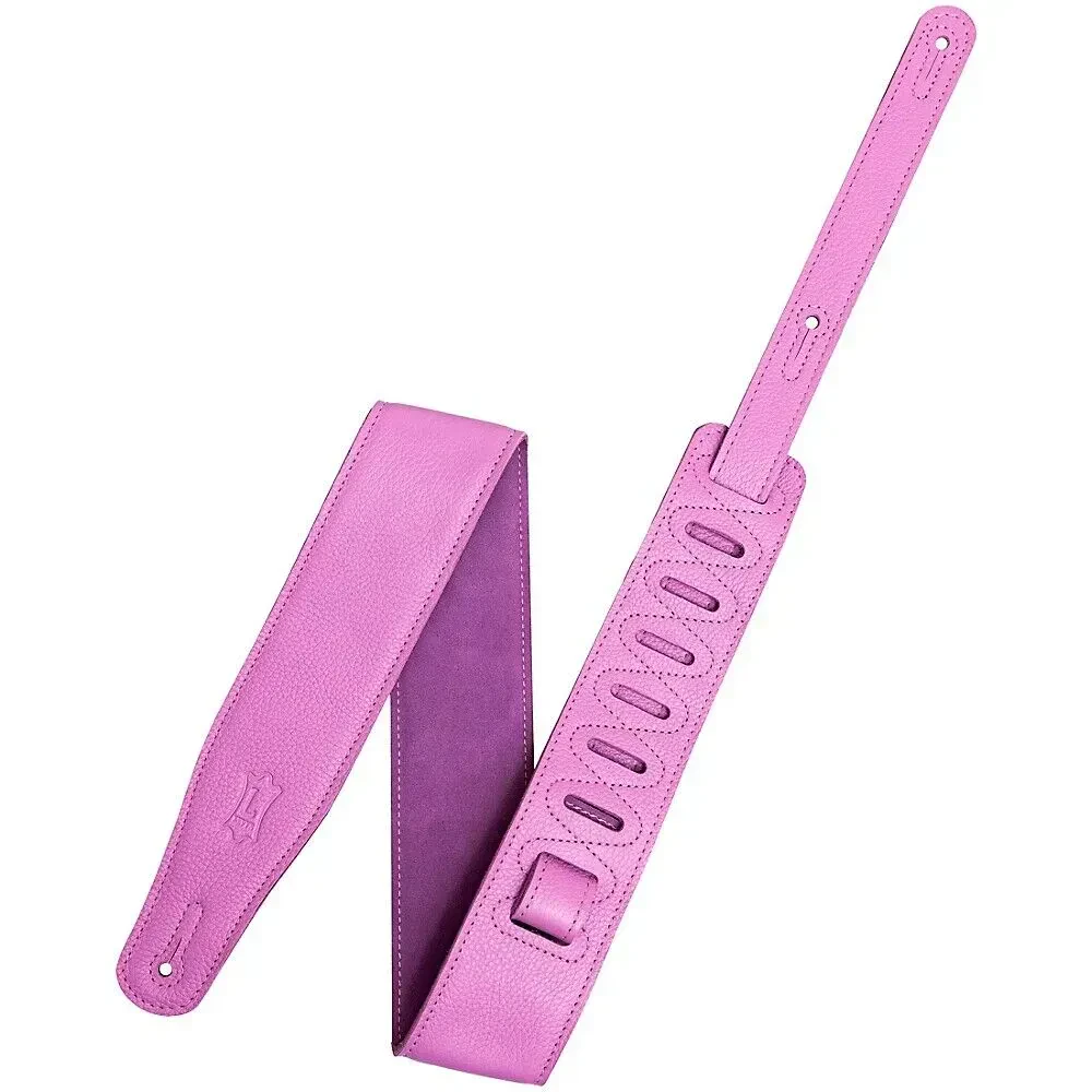 Ремень для гитары Levy's M26GFP-PNK Pastel Leather Pink