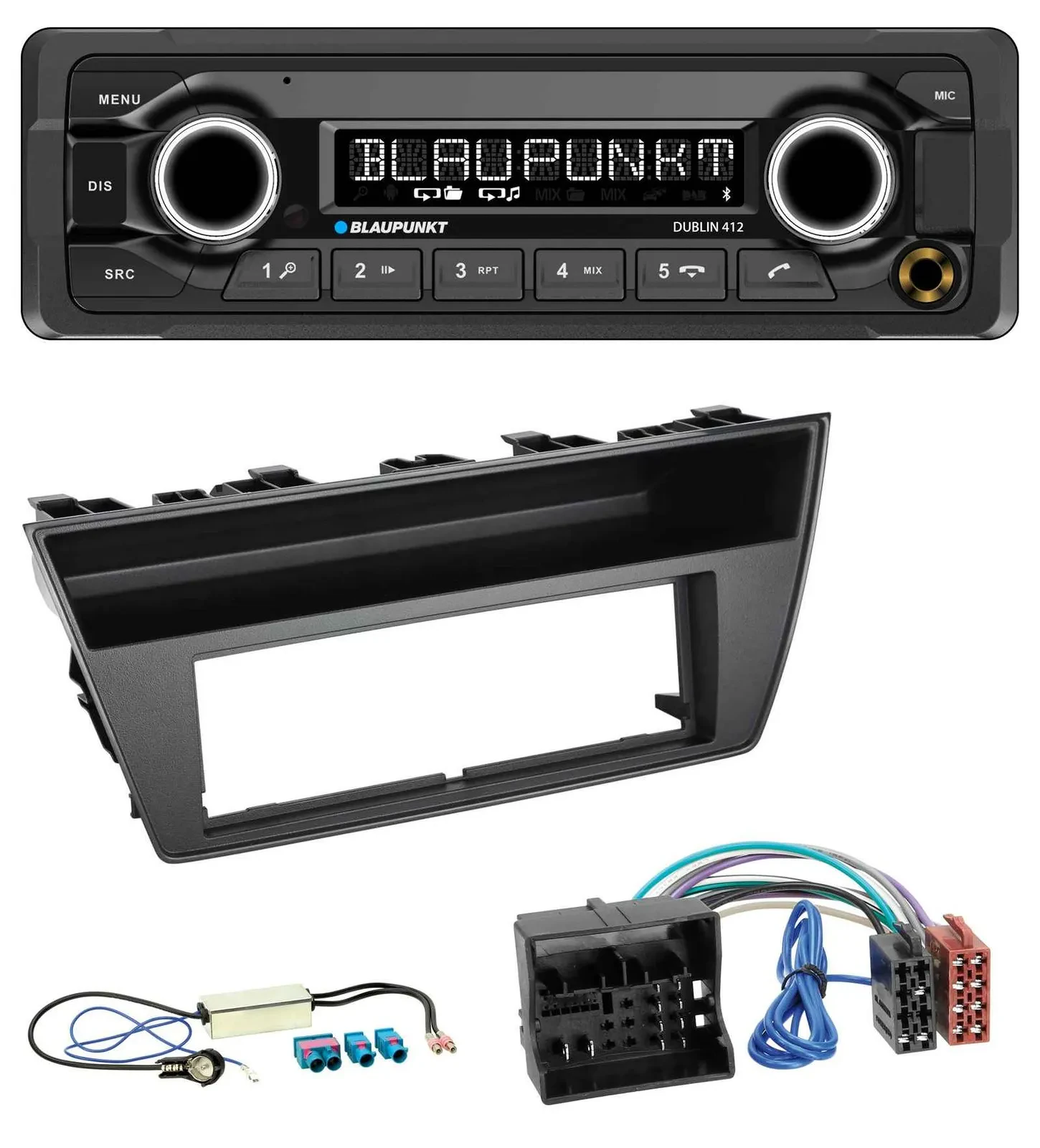 Автомагнитола для Skoda Fabia III (2014–2020) Blaupunkt Bluetooth, USB, AUX, MP3