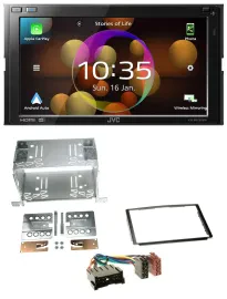 JVC DAB MP3 2DIN Bluetooth USB Autoradio für Hyundai Santa Fe SM 04-06