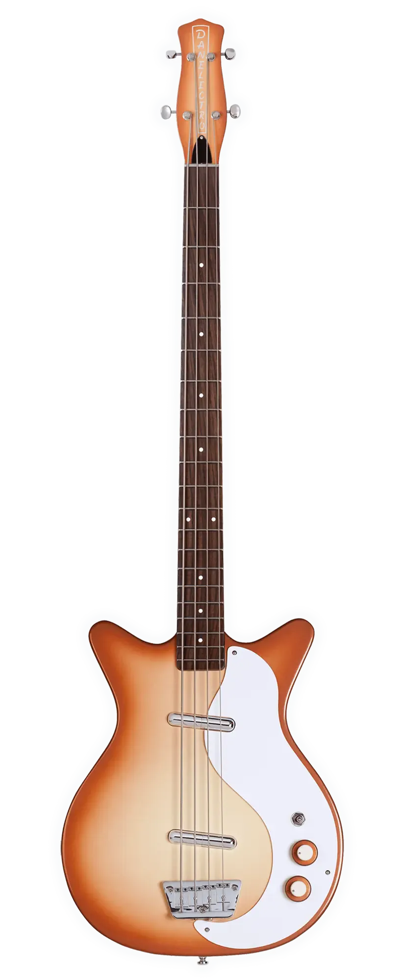 Бас-гитара Danelectro '59DC Long Scale Bass Guitar Copper Burst