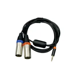 Коммутационный кабель ESHINE ES-8333 3.5 мм миниджек стерео — 2 x XLR (папа), несимметричный, ферритовое кольцо