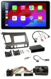 Pioneer Bluetooth 2DIN USB Lenkrad DAB Autoradio für Honda Civic 06-10 Hybrid an