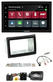 Автомагнитола для Renault Megane II 2005-20 Blaupunkt 2 DIN, DAB, Bluetooth, USB, с поддержкой кнопок на руле