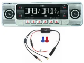 Dietz RETRO300DAB-BT-SPL MP3-Autoradio DAB Bluetooth USB AUX-IN inkl. DAB Splitt