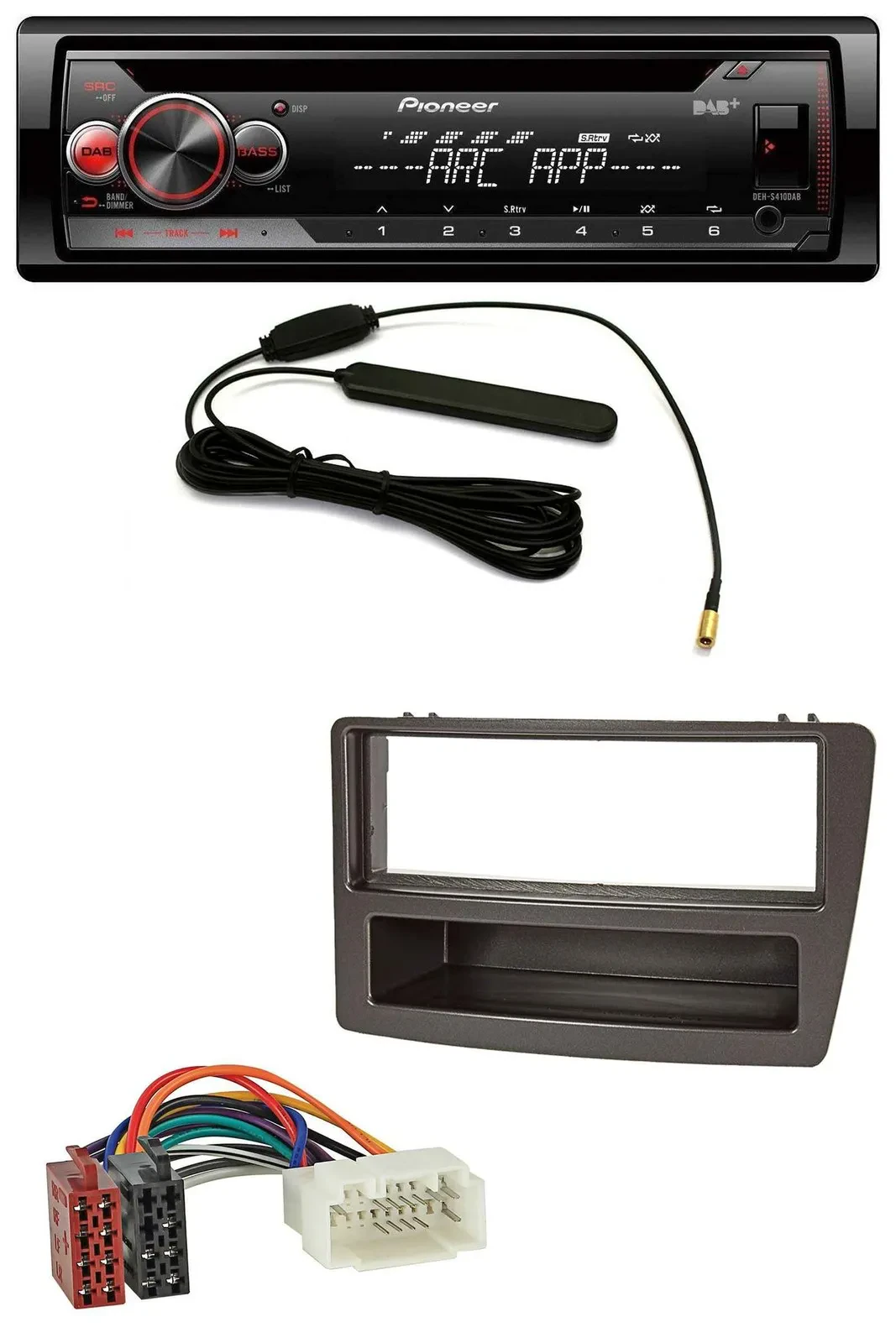 Pioneer CD USB AUX DAB MP3 Autoradio für Honda Civic 04-06 autom. Klima schwarz
