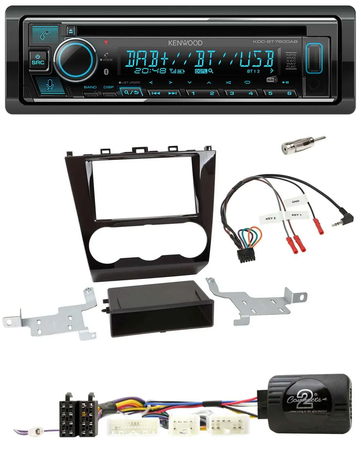 Автомагнитола Kenwood Bluetooth DAB USB CD для Subaru Forester (с 2015)
